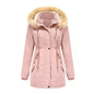 Women's Loose Cotton Clothes Removable Hat Fleece Coats