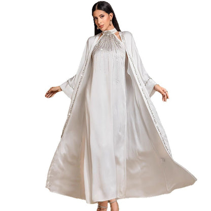 Two-piece Arabic Robe Fashion Hand Sewing Suits