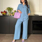 Women's Fashion Loose-fitting Long Sleeves Casual Elastic Suits