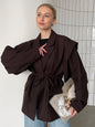 Korean Style Loose Fashion Polo Collar Coats