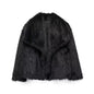 Women's Winter Street Fashion Artificial Fur Effect Coats