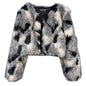 Women's Dyed Pointed Jacquard Faux Fox Imitation Coats
