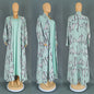Women's African Wear Digital Printing Long Robe Suits