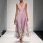 Summer Fashion Sexy Deep V Chiffon Dresses