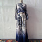 Printed Fashion Long Sleeve Batwing Shirt Suits
