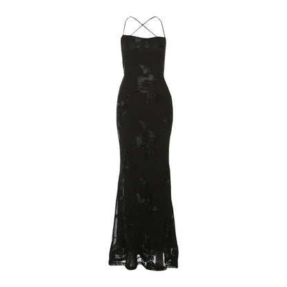 Women's Summer Temperament Sexy Slim Fit Slimming Backless Dresses