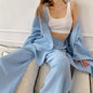 Women's Spring French Style Loose Gauze Shirt Suits