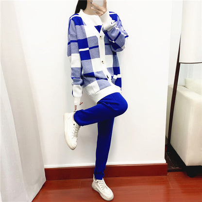 Women's Elegant Outfit Fashionable Knitted European Goods Suits