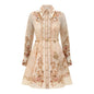 Printed Shirt Collar Design Sense Belt Retro Shorts