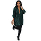 Comfortable Durable Sexy Sequined Shirt Dress Suits