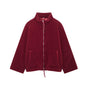 Women's Color Idle Style Lamb Wool Turtleneck Coats