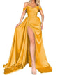 High Slit Sexy Host Slimming Party Wedding Dresses