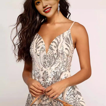 Sexy Fashion Sequined Dress Summer Beaded Dresses