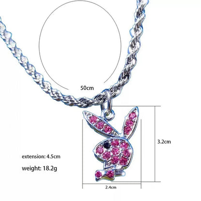 Steel Rabbit Hip Hop Fashion Personality Necklaces