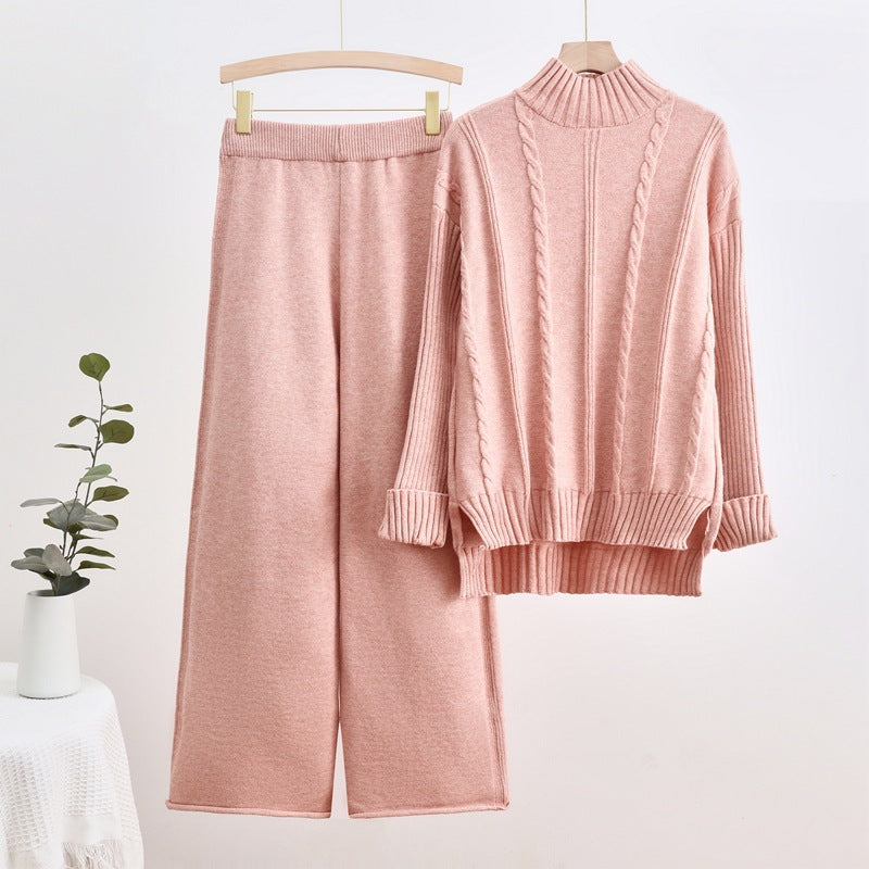 Craft Fashion Casual Wide Leg Two-piece Suits