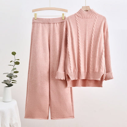 Craft Fashion Casual Wide Leg Two-piece Suits