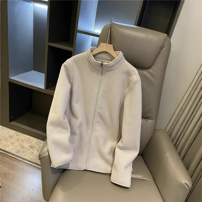 Composite Veet Lamb Fur Windproof Thickening Stand Jackets