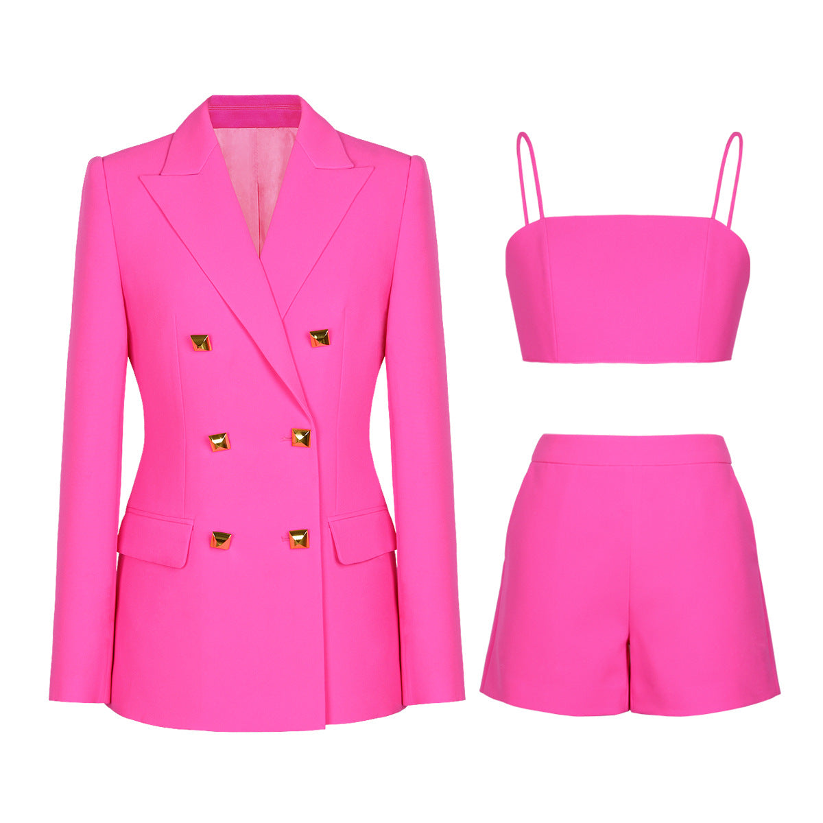 Women's Elegant Graceful Fashionable Suspender Three-piece Suits