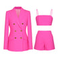Women's Elegant Graceful Fashionable Suspender Three-piece Suits
