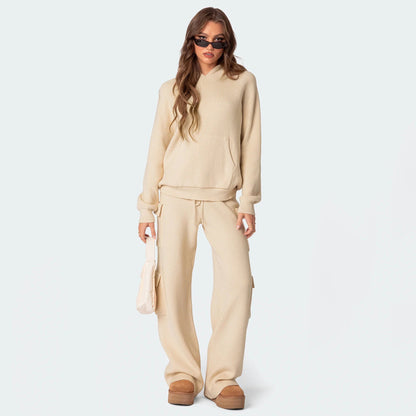 Women's Glamorous Fashion Hooded Sports Casual Suits