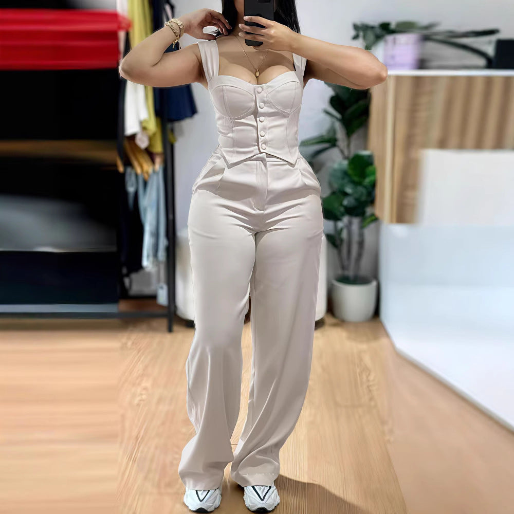 Women's Cool Elegant Camisole Tight Casual Suits