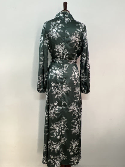 Elegant Dress Sweet Girdle Flower Satin Dresses