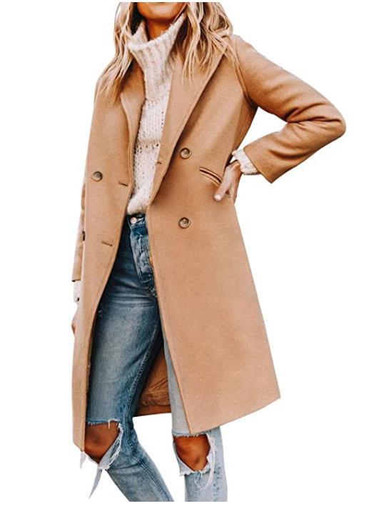 Women's Attractive New Innovative Woolen Mid-length Coats