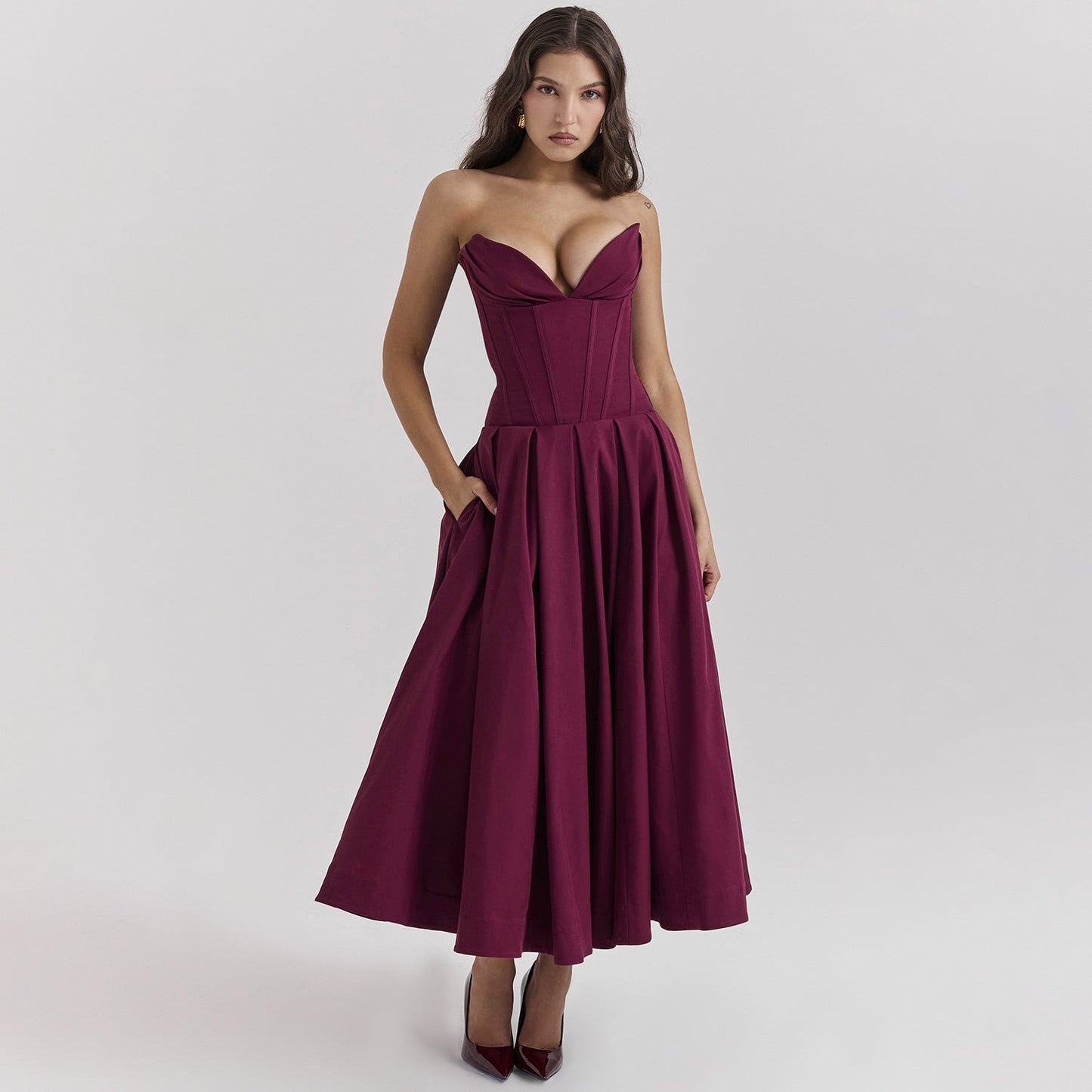 Dress Slim Sexy Low Waist Long Dresses