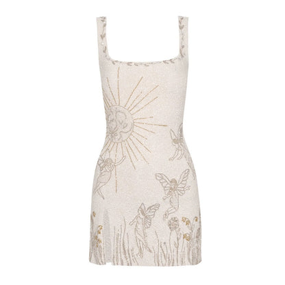 Summer Strap Type Urban Printed Sun Dresses