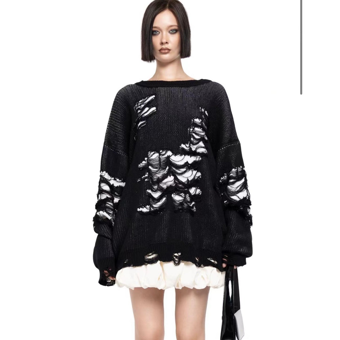 Women's Large Loose Autumn Long-sleeved Pullover Woolen Sweaters