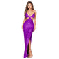 Women's Summer Split Backless Hollow Dress Sweet Spicy Clothing