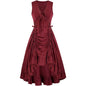 Women's Victorian Dress Renaissance Large High Waist Dresses