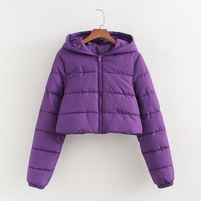 Women's Versatile Urban Casual Hooded Cotton Coats