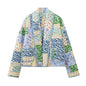Glamorous Innovative Lapel Fashion Pattern Print Jackets
