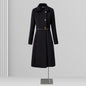 Women's Professional Woolen Winter Mid-length Elegant Wool Coats