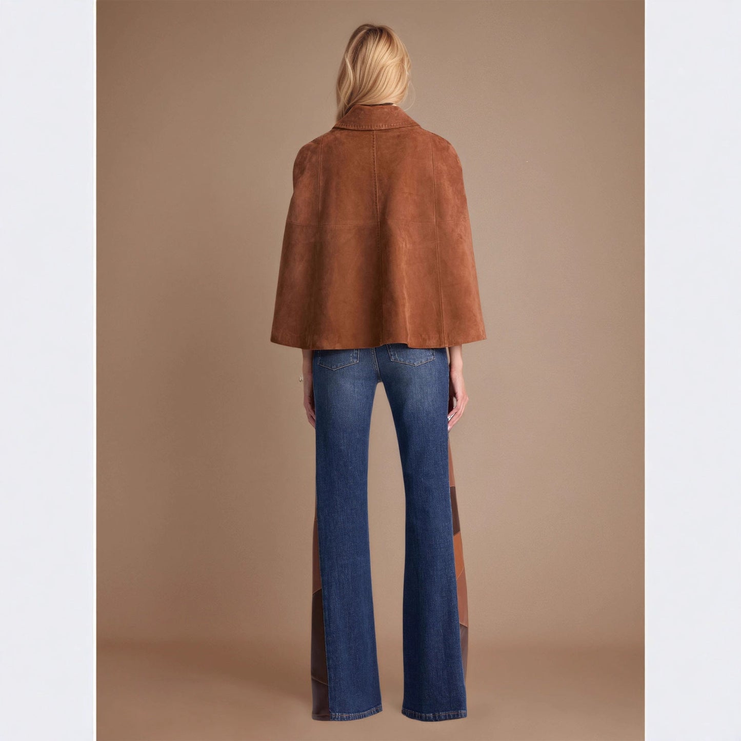 Fashion Retro Loose Design Double Row Metal Buckle Coats