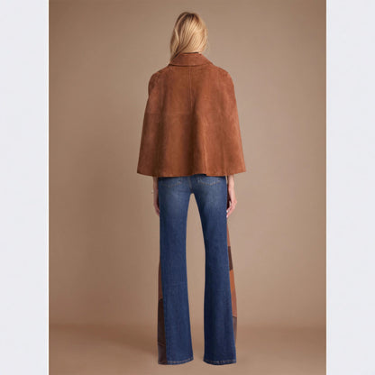 Fashion Retro Loose Design Double Row Metal Buckle Coats