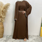 Trendy Slouchy Elegant Sleeveless Dress Muslim Suits