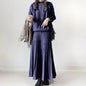 Solid Color High Waist Pleated Dress Dresses