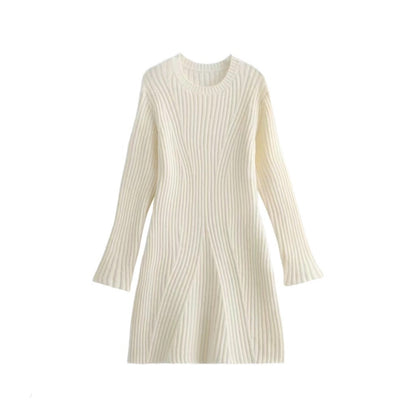 Women's Slouchy Fashion Thread Knitted Dress Dresses