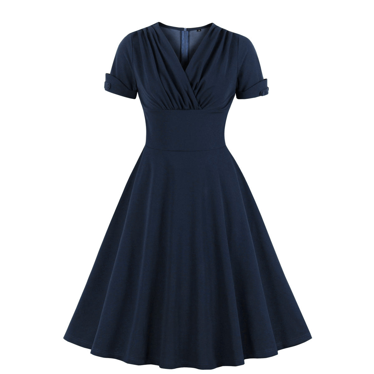Women's Elegant Mature Waist Slimming Sleeve Retro Big Dresses