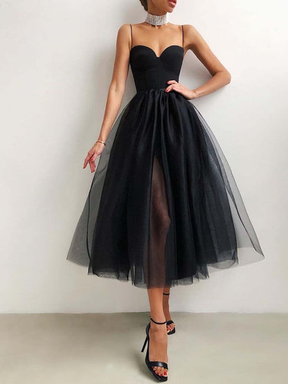 Women's Cool Versatile Straps Tulle Dress Wedding Dresses