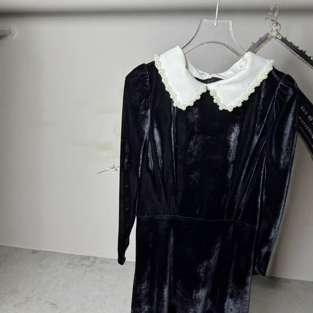 Style Dress Hepburn Little Black Veet Dresses
