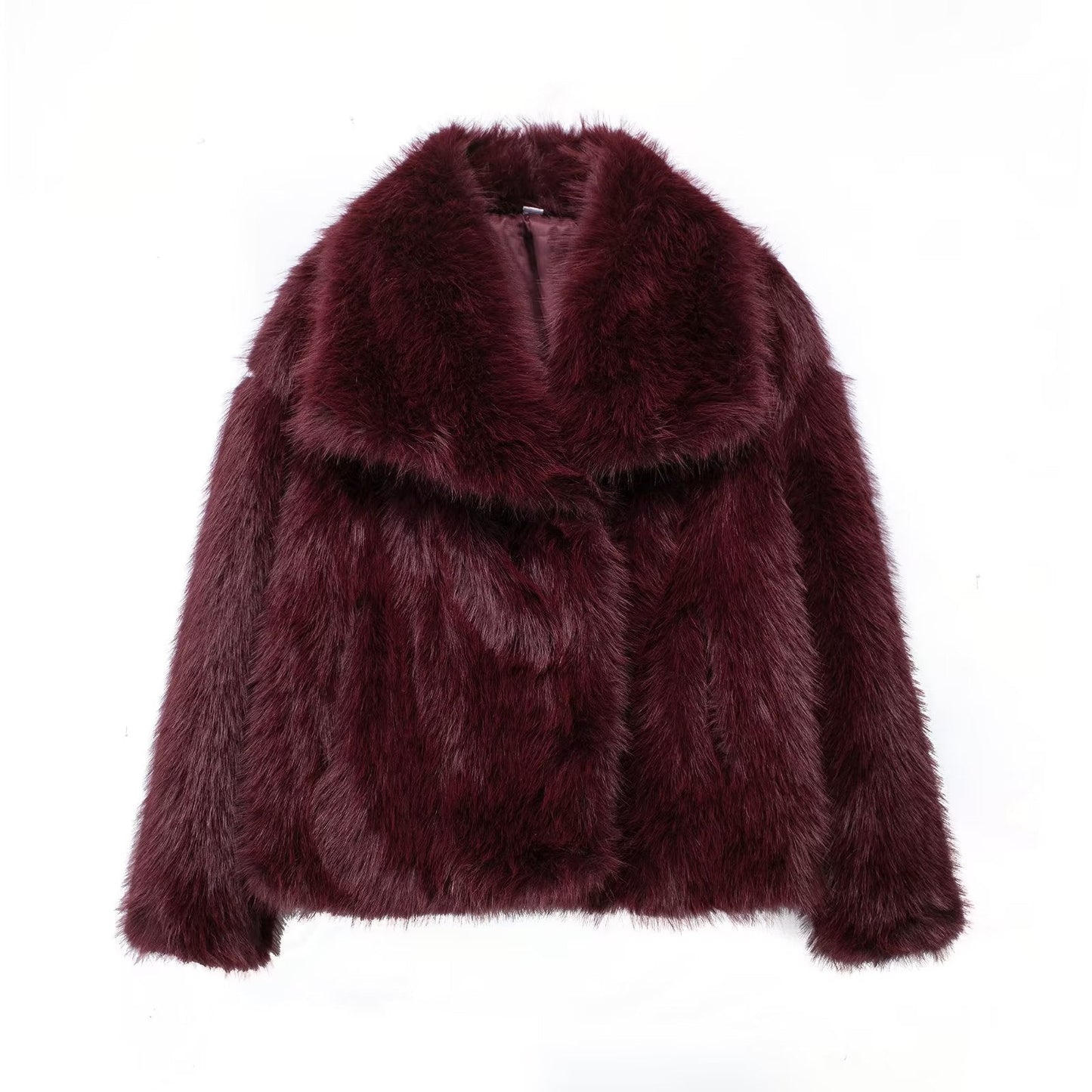 Women's Unique Artificial Fur Female Clothes Coats