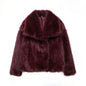 Women's Unique Artificial Fur Female Clothes Coats