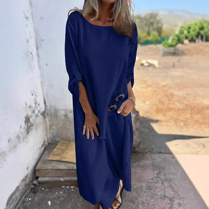 Women's Metal Buckle Loose Irregular Robe Suits