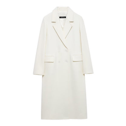 Women's Fashion Casual Temperament Mid-length Woolen Overcoat Coats