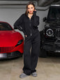 Women's Long Sleeve Zipper Trousers Sports Two-piece Suits