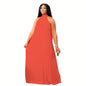 Women's Elegant Graceful Pleated Spring Outing Sleeveless Dresses