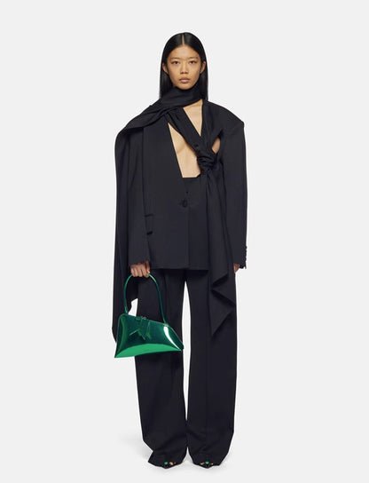 Women's Two-piece Spring Scarf Cut Profile High Suits